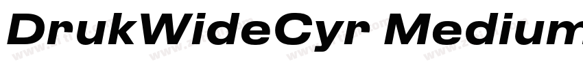 DrukWideCyr Medium字体转换